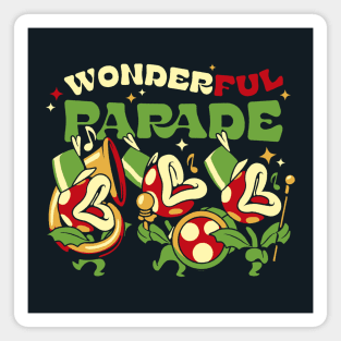 Piranha Plant Parade by Tobe Fonseca Magnet